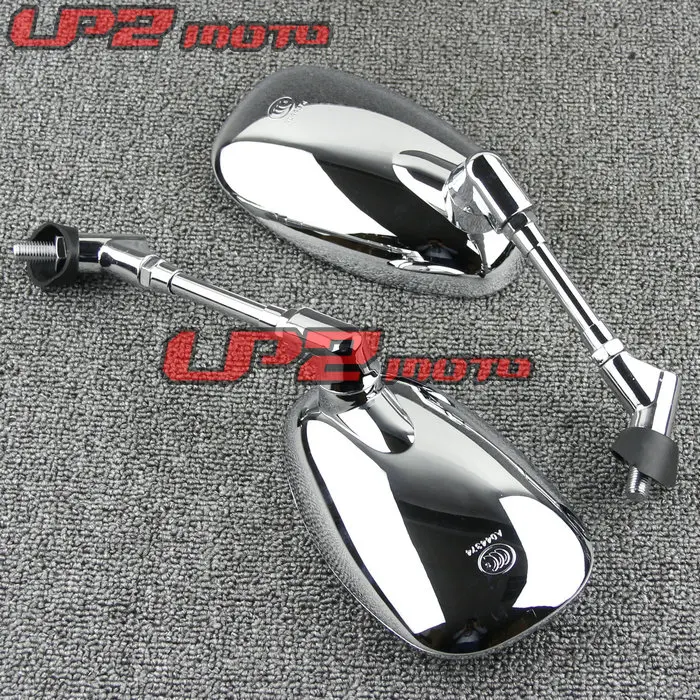 For YAMAHA XV950 XVS950 XVS1100 XVS1300 Rear View Motorcycle Rearview Mirrors Reverser Mirror Black/Chrome