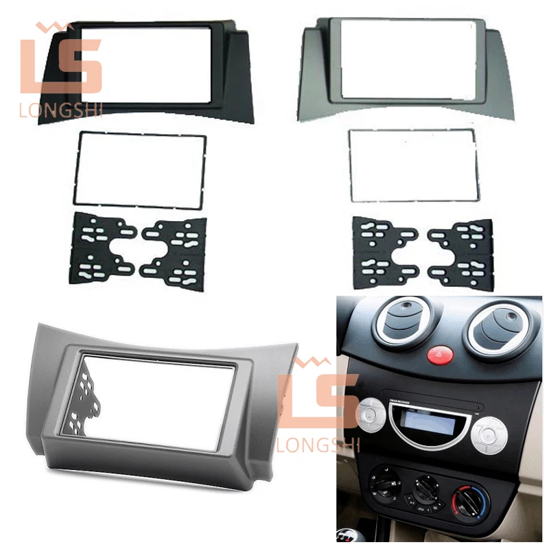 Car refitting DVD frame,DVD panel,Dash Kit,Fascia,Radio Frame,Audio frame for 2010 LIFAN 320,2DIN