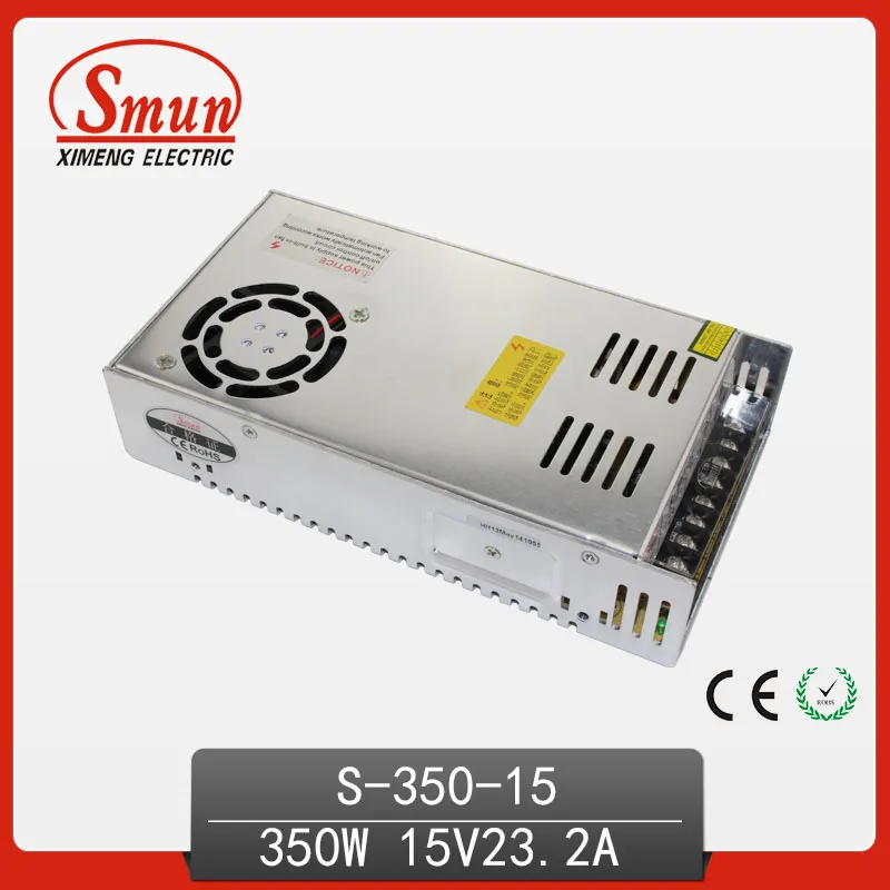 350W 15V 23A Single Output Switching Power Supply 110/220VAC Input Smun AC/DC Power Supply