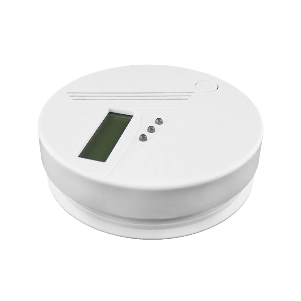 Wireless Carbon Monoxide (CO) Alarm with Real-Time LCD Display Audible and Visual Alarm  with Anti High-Frequency Interference