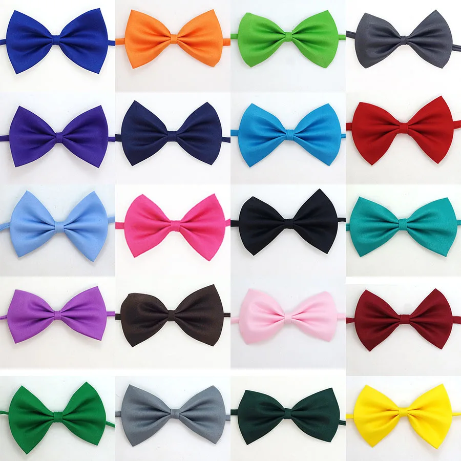 New hot sale party wedding Boys Bowtie Neck tie Cheep Solid Bow tie Children Butterfly Ties Baby&kids Accessories