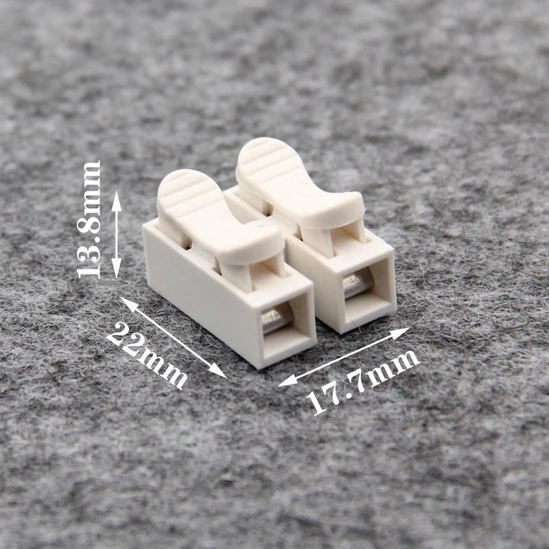 

30PCS/LOT YT1060B Apply for 1.5-2.5mm2 Wire Connector Quick Terminals Universal Connector Electrical Wiring Accessories 10A