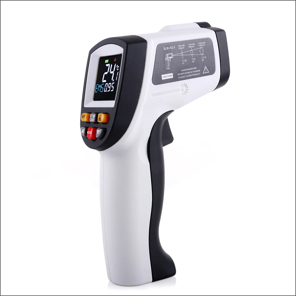 BENETECH Infrared Thermometer LCD Color Screen Handheld Digital -50c-950c Non-Contact Temperature Radium Laser Thermometer