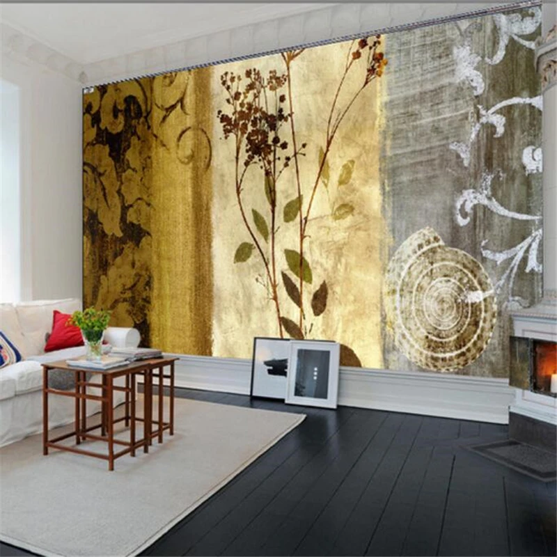 

beibehang Custom wallpaper 3d mural European and American style retro European flower pattern TV background wall paper 3d mural