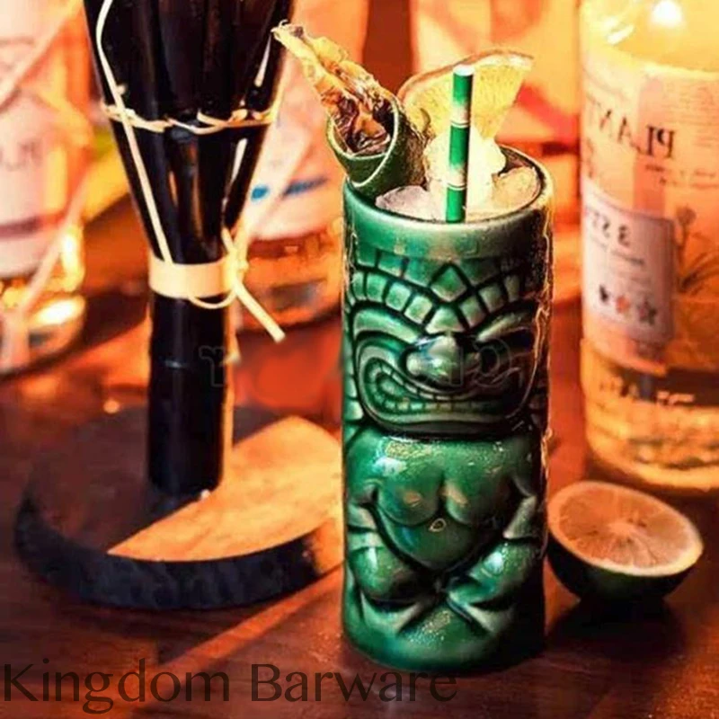 Hawaii Tiki Mugs Cocktail Cup Beer Beverage Mug Wine Mug Ceramic Tiki Mugs