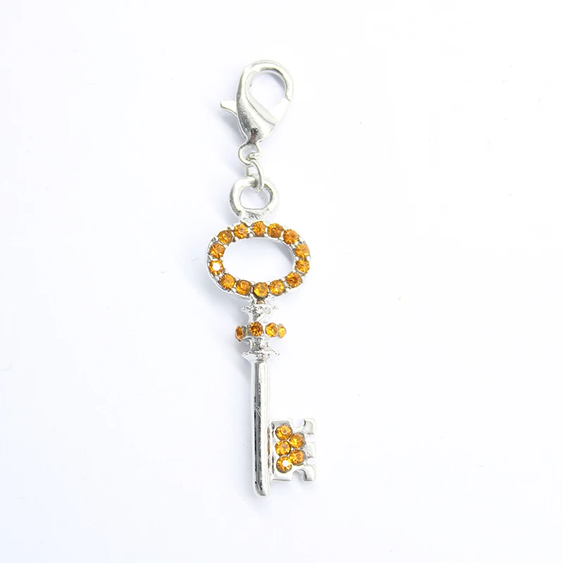 The new 2016 classic romantic mini key lobster clasp pendant jewelry products