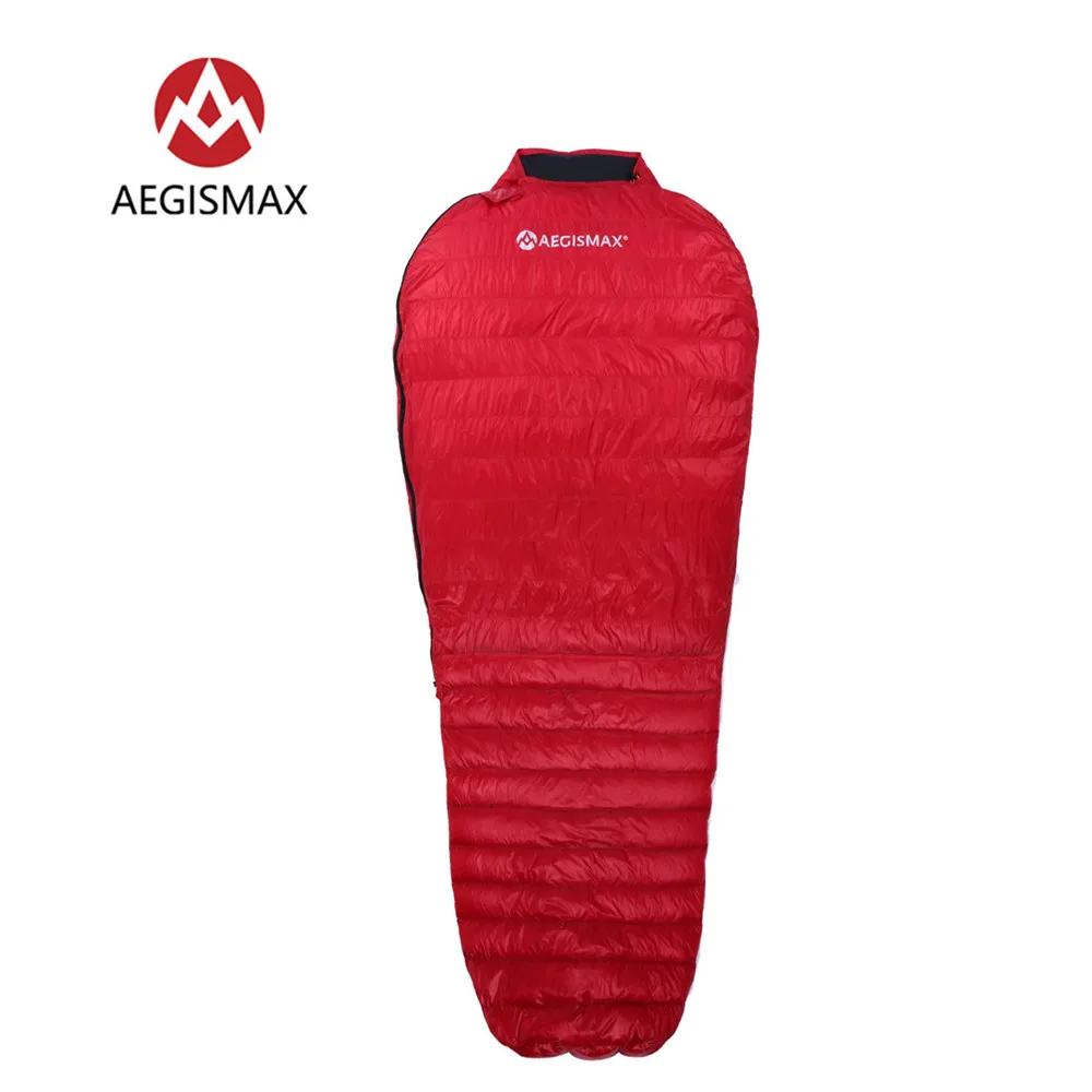 AEGISMAX MINI new upgra Nano Series Ultralight Camping Mummy White Goose Down Sleeping Bag 3 Season Hiking