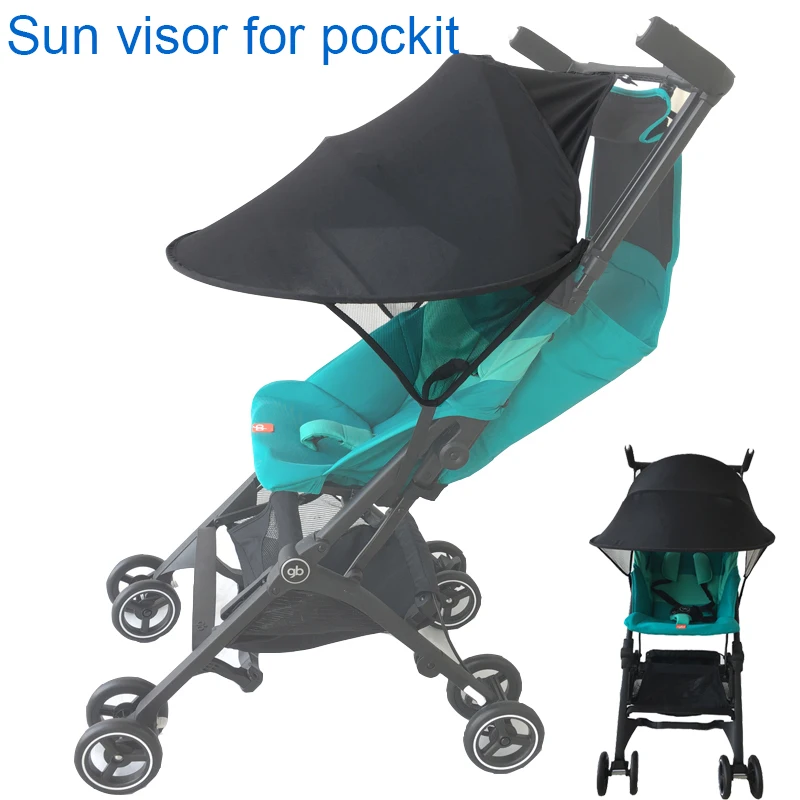 1:1 GB stroller Accessories sun shade for goodbaby pockit stroller extend sun visor Canopy Cover UV umbrella fit pockit+ QBIT+