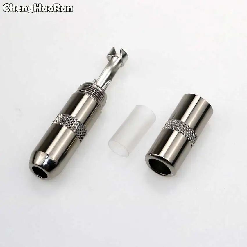 2-полюсный однополюсный гнездовой соединитель ChengHaoRan 1/4 мм, 6,35 мм, коннектор для микрофона