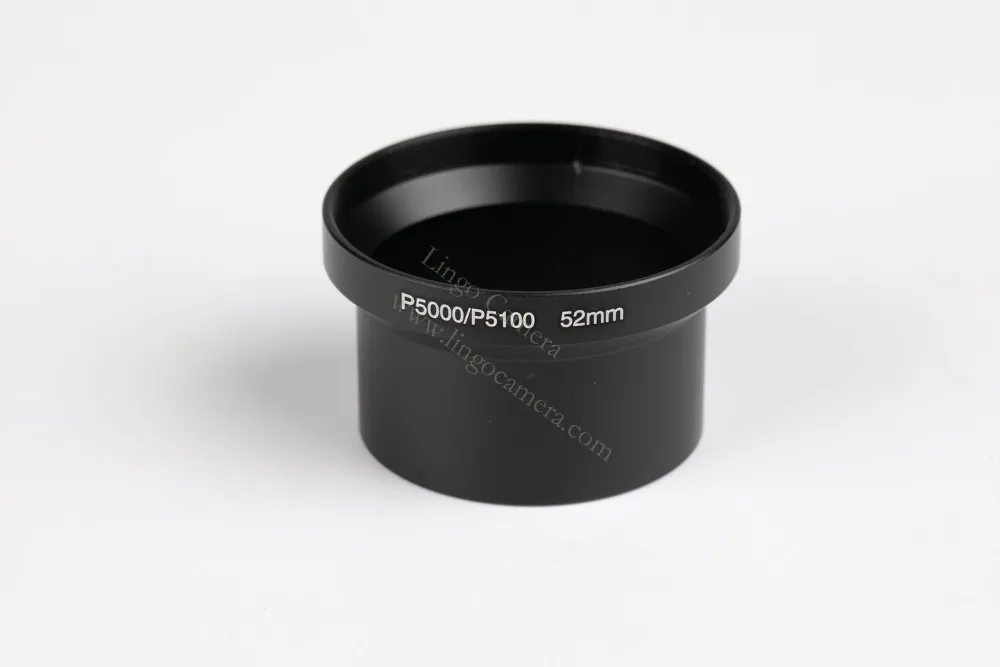 สําหรับ Nikon P5000 & P5100 เลนส์ 52 มม.อะแดปเตอร์กรองหลอดโลหะ