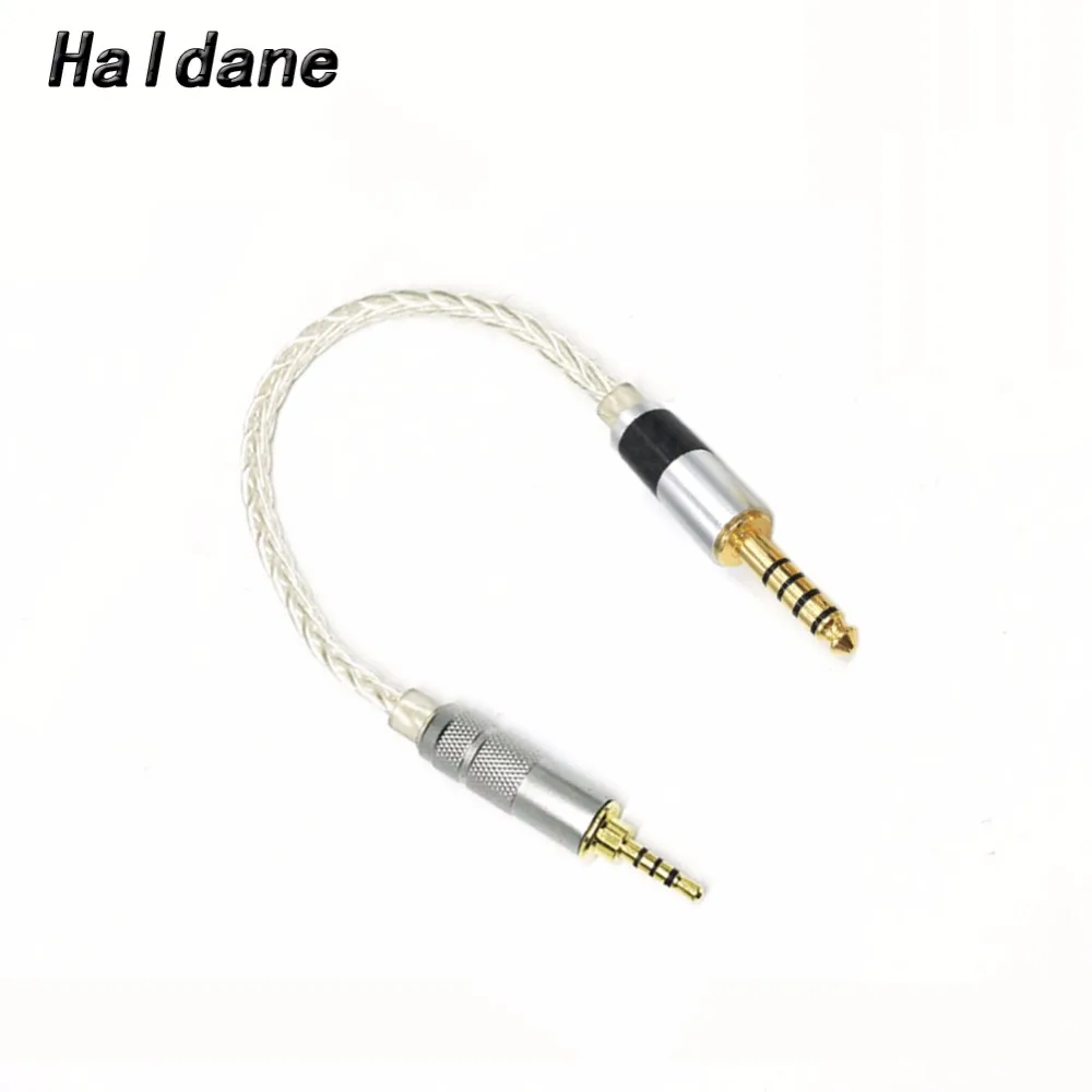 

Free Shipping Haldane 2.5mm TRRS Balance Male to 4.4mm Balance Male 8 Croes Silver Plated audio Male to Male Aux Cord