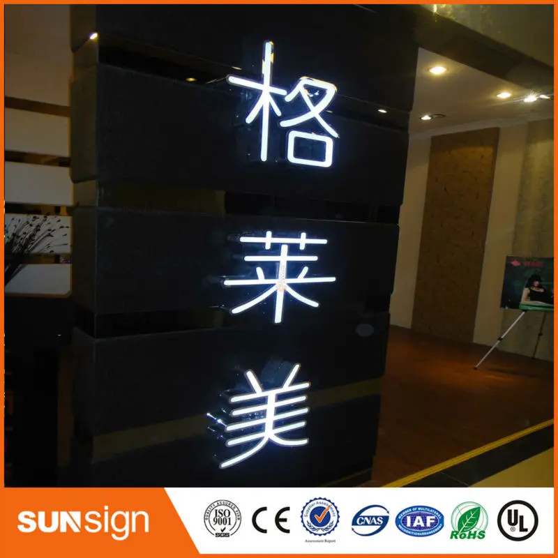 Sunsign customized 3D Acrylic Frontlit Led Company logo Sign
