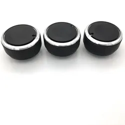 3pcs/set Aluminum Alloy Air Conditioning Knob AC Knob Heat Control Switch Button For Mazda 2 Mazda 3 Mazda 5 Mazda 6 Axela