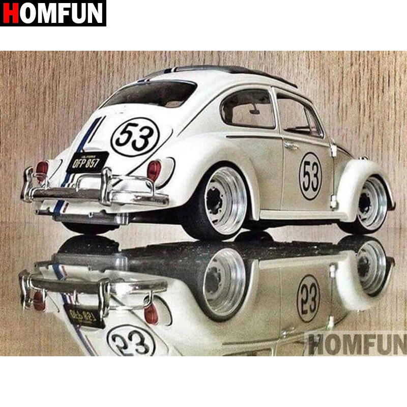 

HOMFUN Full Square/Round Drill 5D DIY Diamond Painting "Cartoon car" Embroidery Cross Stitch 5D Home Decor Gift A00086