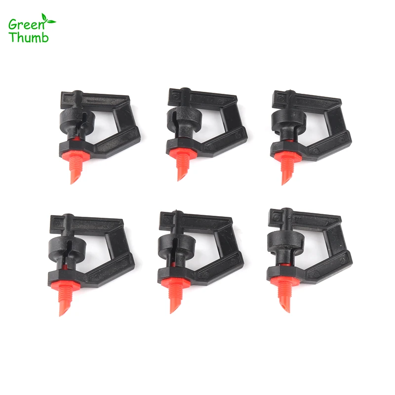 12pcs 360 Degree Rotating Nozzle Threaded Interface Micro-Nozzle Micro Spray Drip Irrigation Gardening Supplies