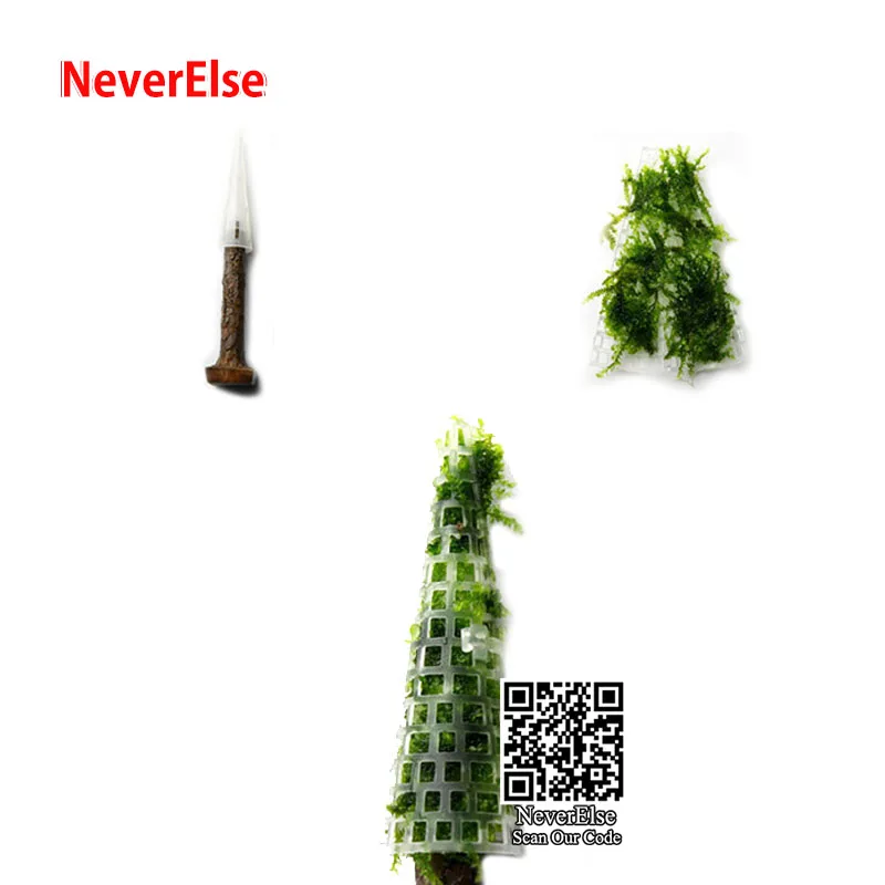 Aquarium Grass Plant Model DIY Moss Ball/Mesh/Christmas Tree Shape Fish Tank Aquatic Decoration Ornament Easy to Grow Landscape - Image 2