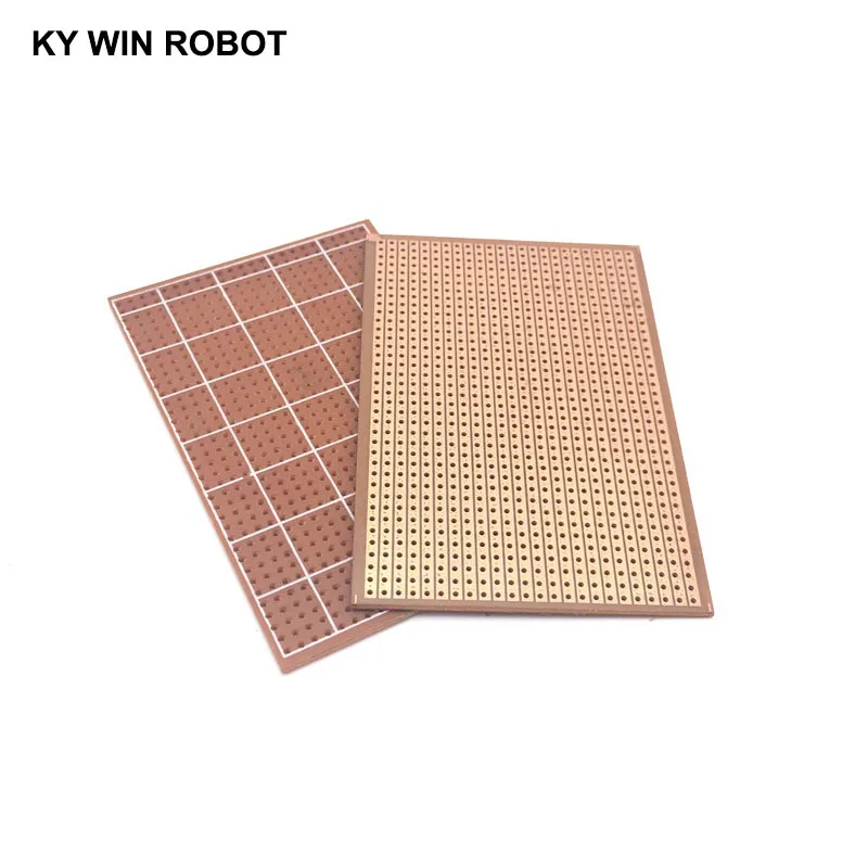 2pcs/lot DIY 6.4x9.5 6.4*9.5CM Prototype Paper PCB Universal Experiment Matrix Circuit Board Single Row Continuous Hole 64x95mm