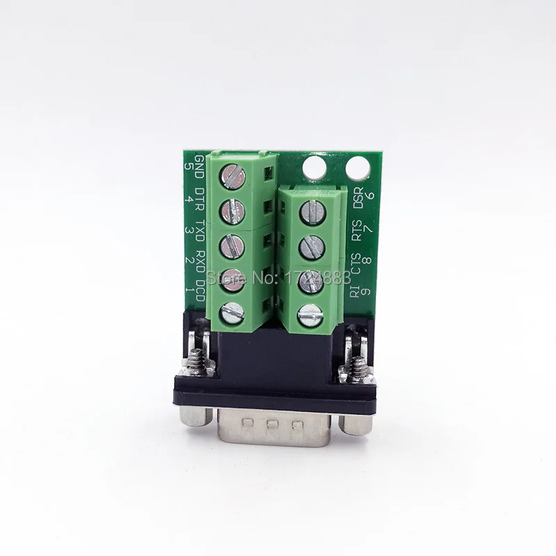 DB9 Adapter RS232 Serial Signals Terminal Module Interface Converter To Terminal DB9 Connector Male Female D sub image 5