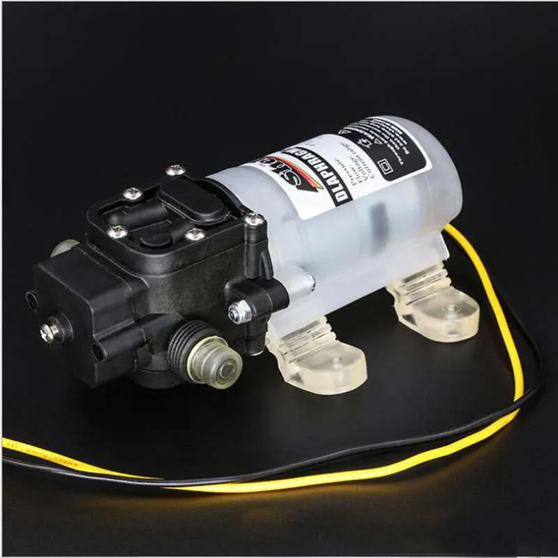 DC 12V 4L/M Lift 60M Electric Mini Diaphragm Pump Self-priming Booster Pump for Garden Irrigation Car Washing