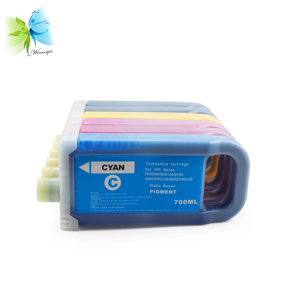 WINNERJET PFI-704 700ML Full Ink Cartridge with Pigment Ink For Canon IPF-8300 IPF-8310 Printer