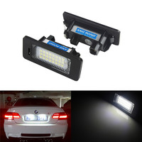 ANGRONG 2x Canbus LED License Number Plate Light Lamp For BMW 3 5 Series E39 E60 E61 E90 E92