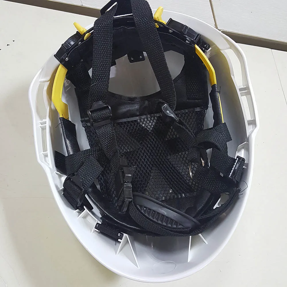 F2 Rescue helmet Safety helmet + Safety goggles + headlamp (Battery not included) First aid helmet Rescue fire helmet