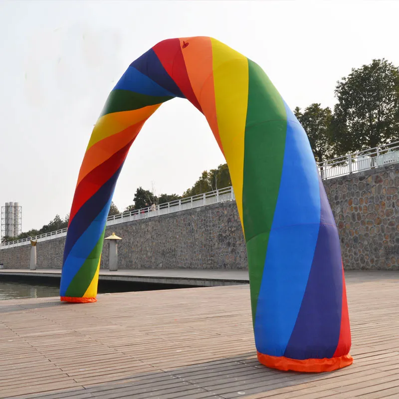 26ft= 8M inflatable Rainbow arch for Advertisement with blower Party Supplies/Event Decorations  220v/110v 1pc