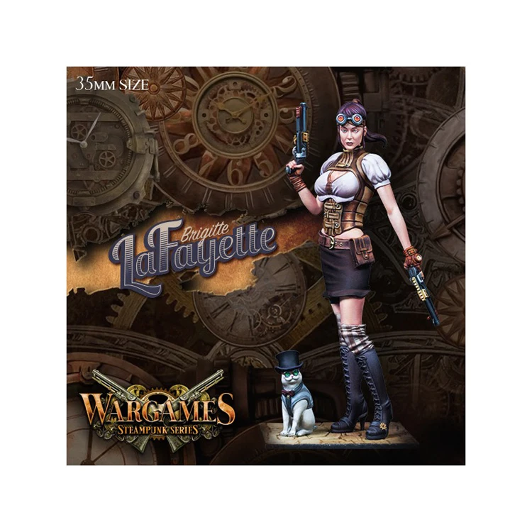 بريجيت لافاييت 35 مللي متر ، تحتوي على قطط ، نموذج الراتنج الشكل GK ، مجموعة غير مجمعة وغير مطلية #1