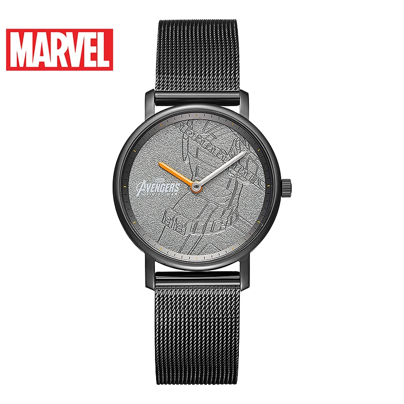 Marvel For Mens Watch Avengers Hulk Black Widow Unisex Thin Japan Quartz WristWatch Stainless Steel New Couple Relogio Masculino