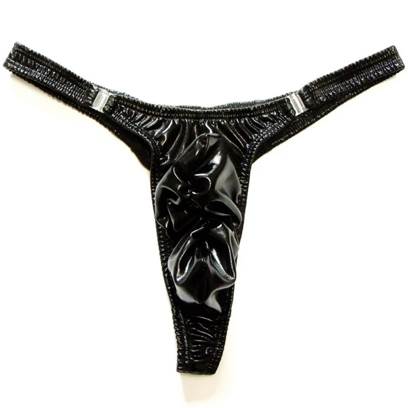 string homme Mens Lingerie Gay Jockstrap Tanga Thong Men Shiny Ruched Pouch Panties G-string Thong Bikini Underwear for Men