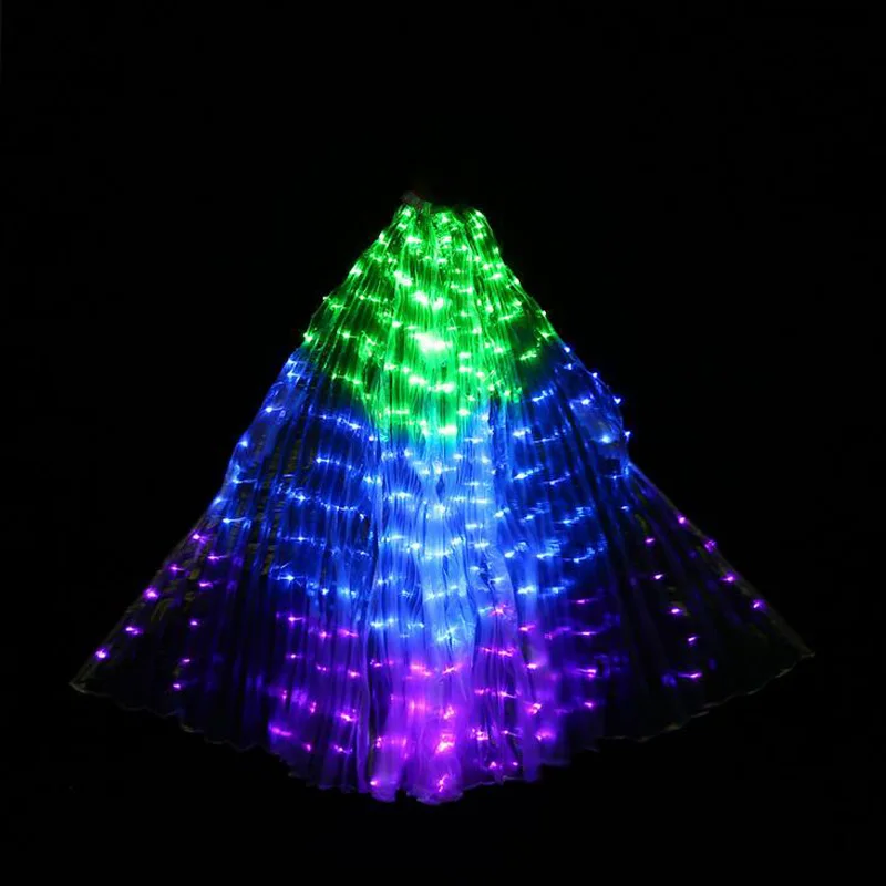 

Adult Led Isis Wings Golden Belly Dancing Accessory Egypt Dancer Stage Performance Props With Stick Led Belly Dance Wings