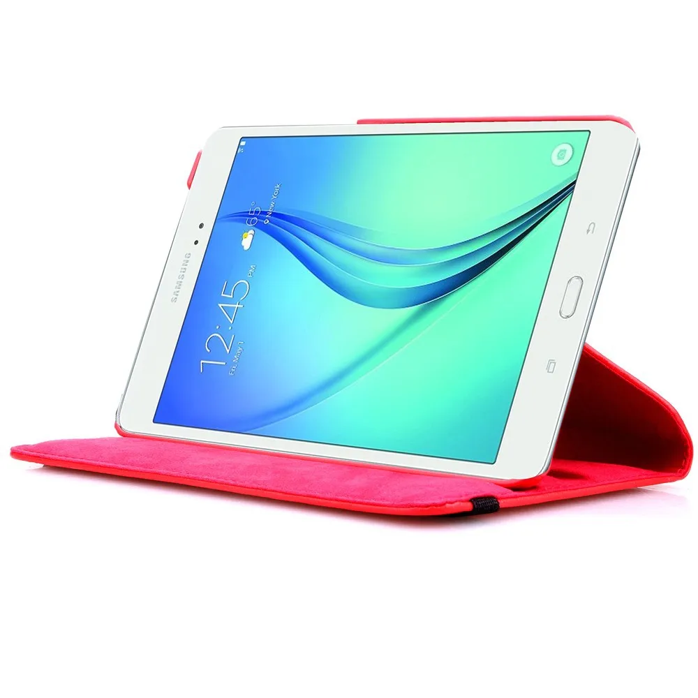 For Samsung Galaxy Tab E 8.0 inch T375 T377 SM-T375 SM-T377 TabE Tablet Case 360 Rotating Bracket Flip Fold Stand Leather Cover