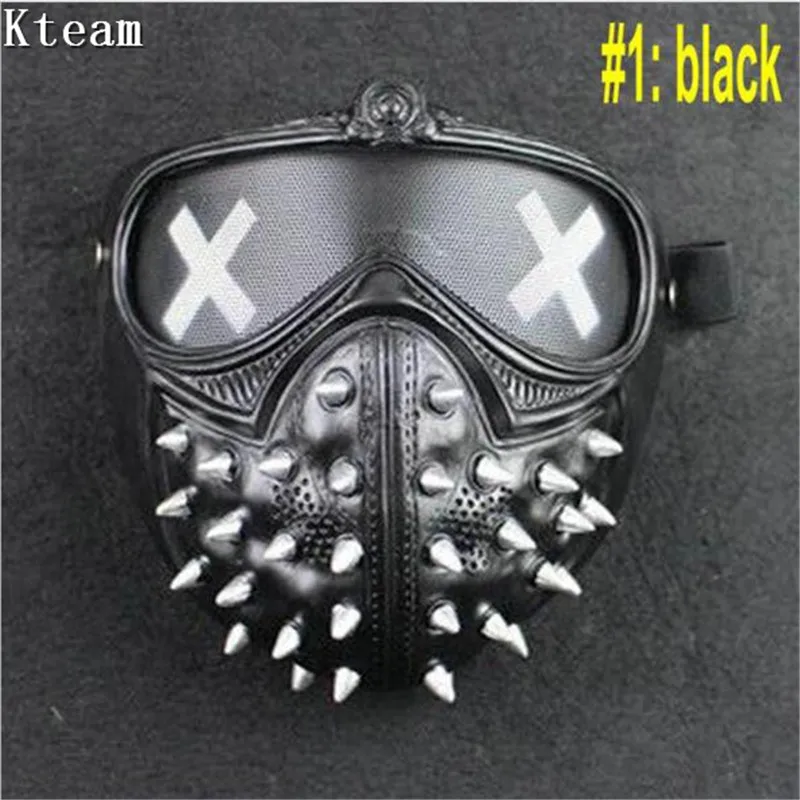 Top Grade Resin Watch Dogs 2 Punk Style Mask Halloween Carnival Dress Up Props Adult Masquerade Cosplay Mask