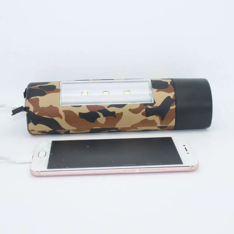 Portable Power Supply Emergency LED Flashlight Hand Crank USB Phone Charger Small Dynamo Camping Light