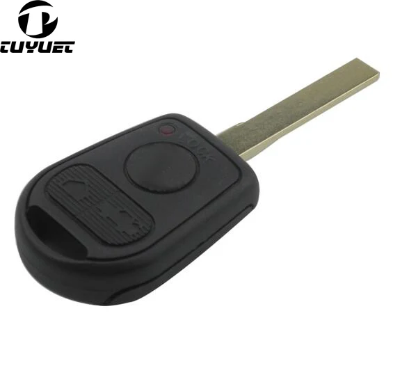 Replacement Car Key Fob Case For BMW 3 buttons Remote Key Shell +Plastic Mat