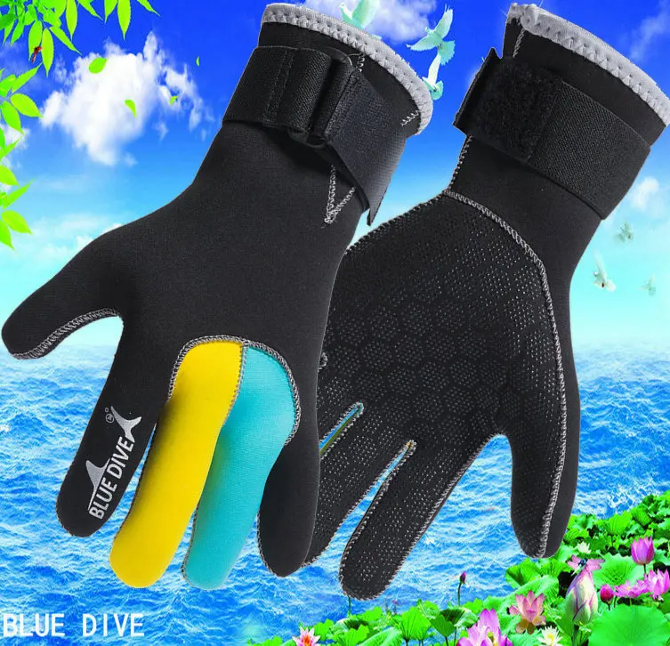 

3mm SportsNeoprene Diving Gloves High Quality Spearfishing Gloves for Swimming Keep Warm Swimming Diving Equipment Free Shipping