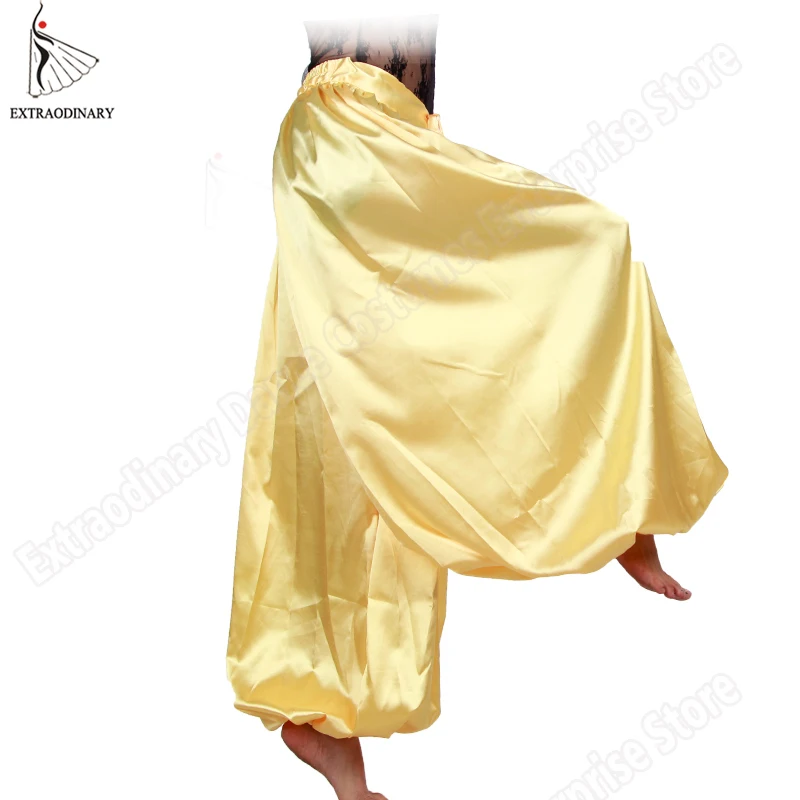 Damskie spodnie ATS Tribal Dancewear spodnie do tańca brzucha długie cygańskie kostiumy Tribal BellyDancing Professional 9 kolorów
