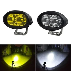 6500K 2000ML 20W Oval Car LED Light Auxiliary Lighting 12/24V Spotlight For Off-road Vehicle Motorcycle Car Accessory 자동차용품