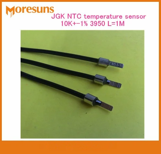 

Free ship 50pcs/lot JGK NTC temperature sensor 10K+-1% 3950 L=1M good NTC Sensor