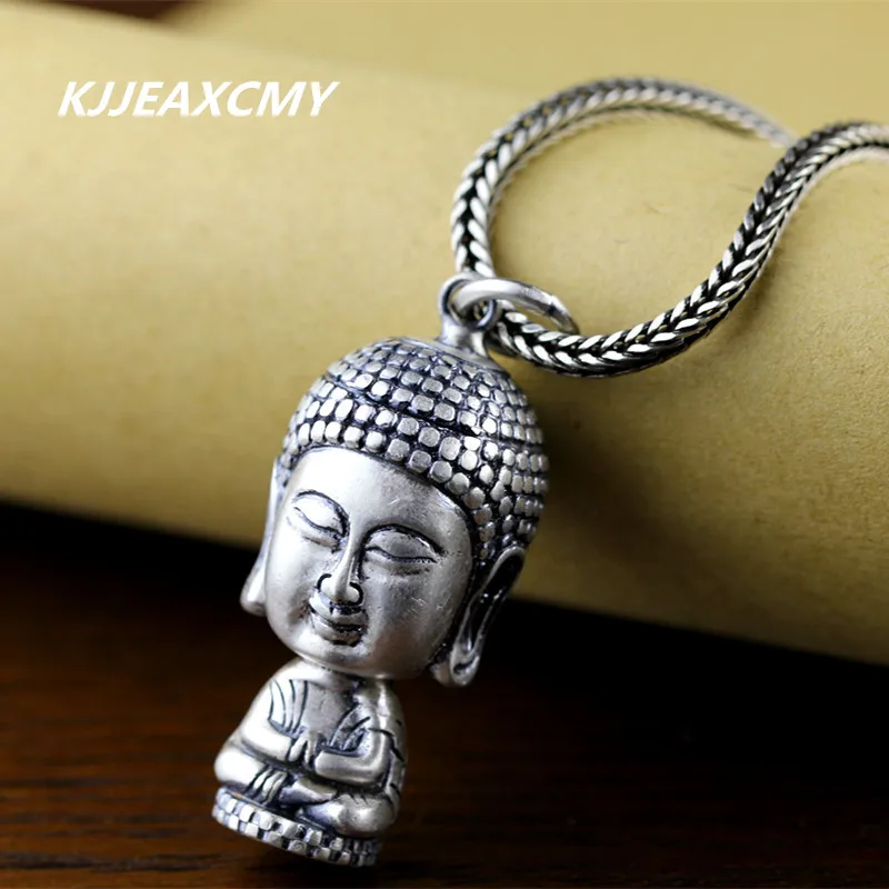 

KJJEAXCMY New Listing Three Buddha Tongya Matte Sterling Silver Pendant Pendant S 925