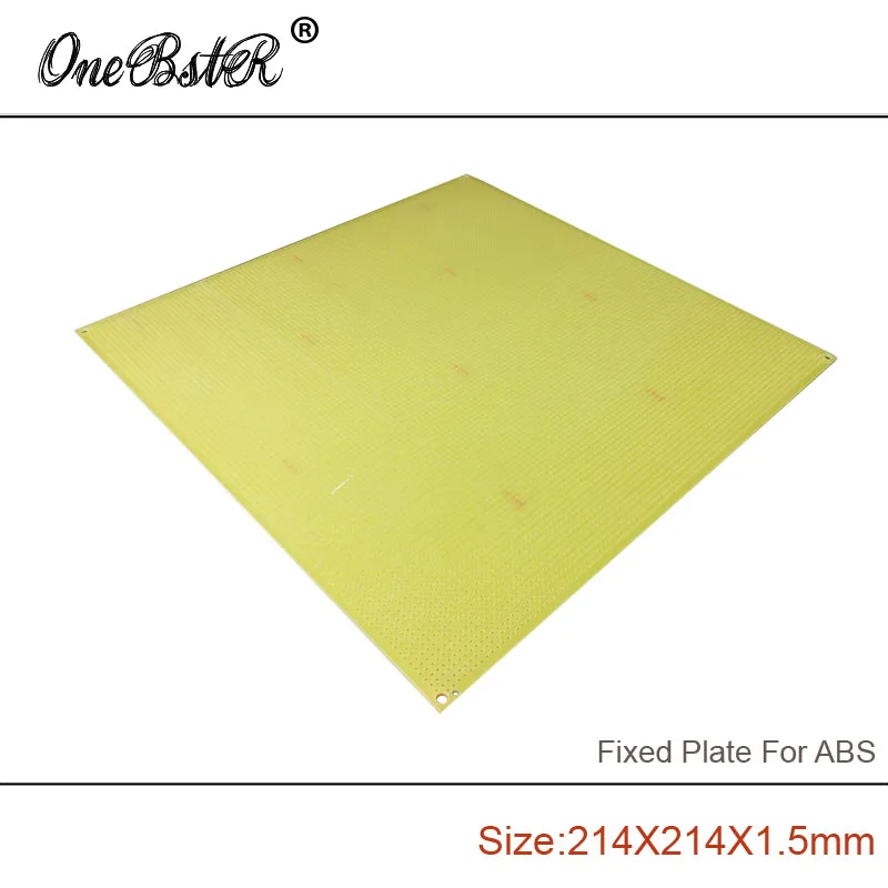 FR4 Epoxy Boards 214x214x1.5mm ABS Special Fixed Plate Porous Pegboard For Reprap Prusa i3 3D Printer MK2 MK3 MKY