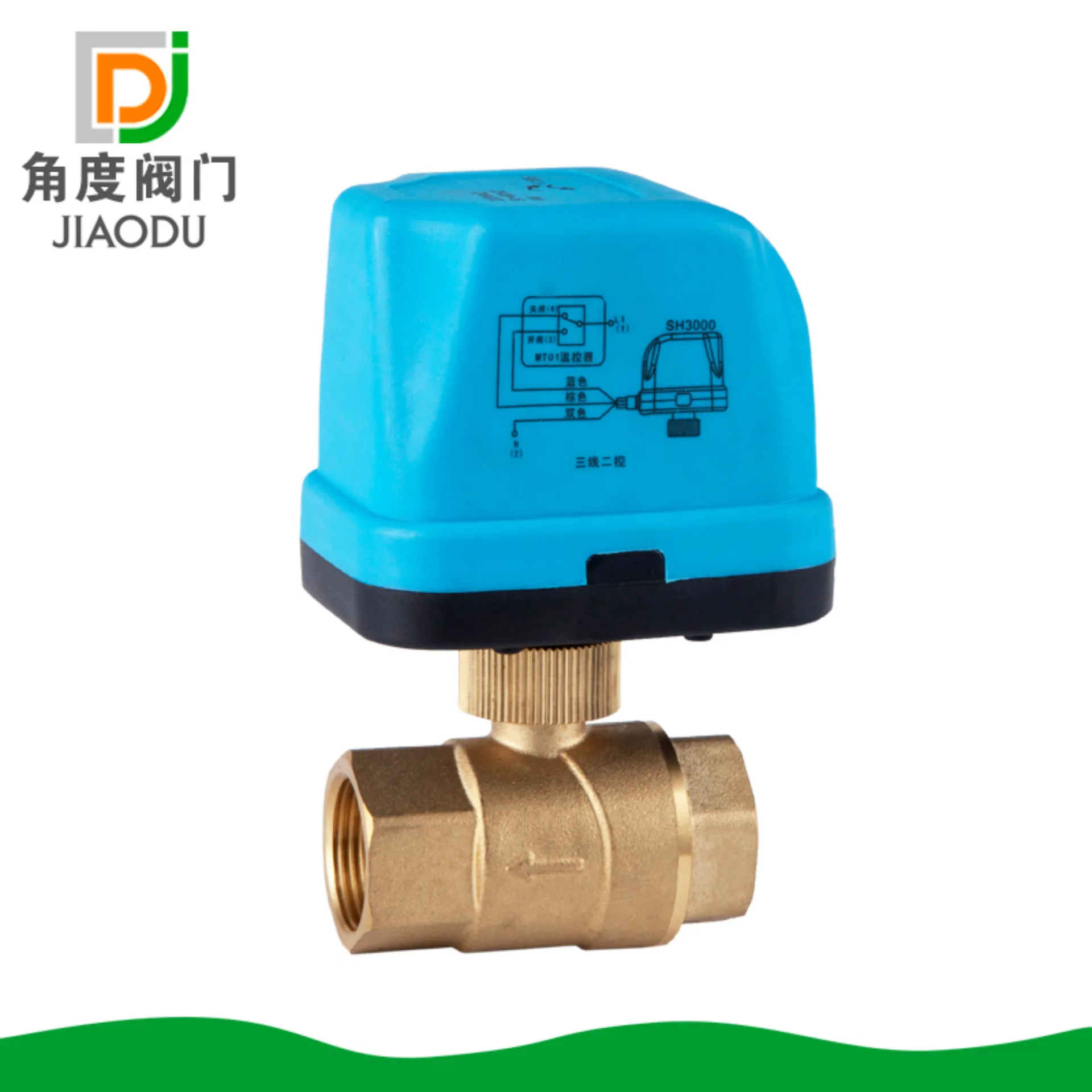 4/8=20mm brass central air conditioning,  6/8=25mm electric ball valve from the grant DN15-DN50