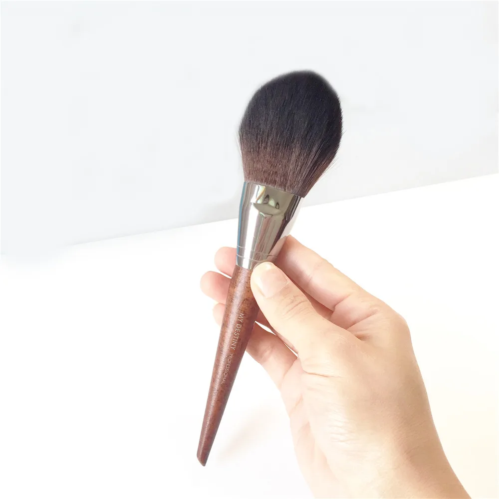 My Destiny Precision Powder Brush 128 -Very Soft Hair Pefect for Loose and compact powders Blush- Beauty Makeup Blending Tools
