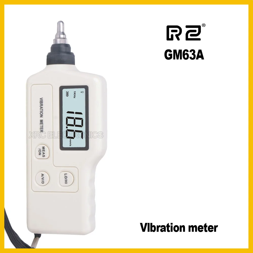 

GM63A Vibration Meter High sensitivity probe for accurate measurement Provides