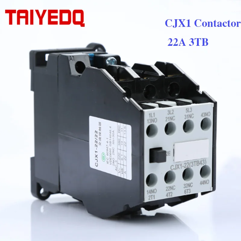 CJX1-22A AC Contactor CJX1-22/22 3TB43 ac Motor contactor Coil Voltage 24V 220V 380V  2NO 2NC