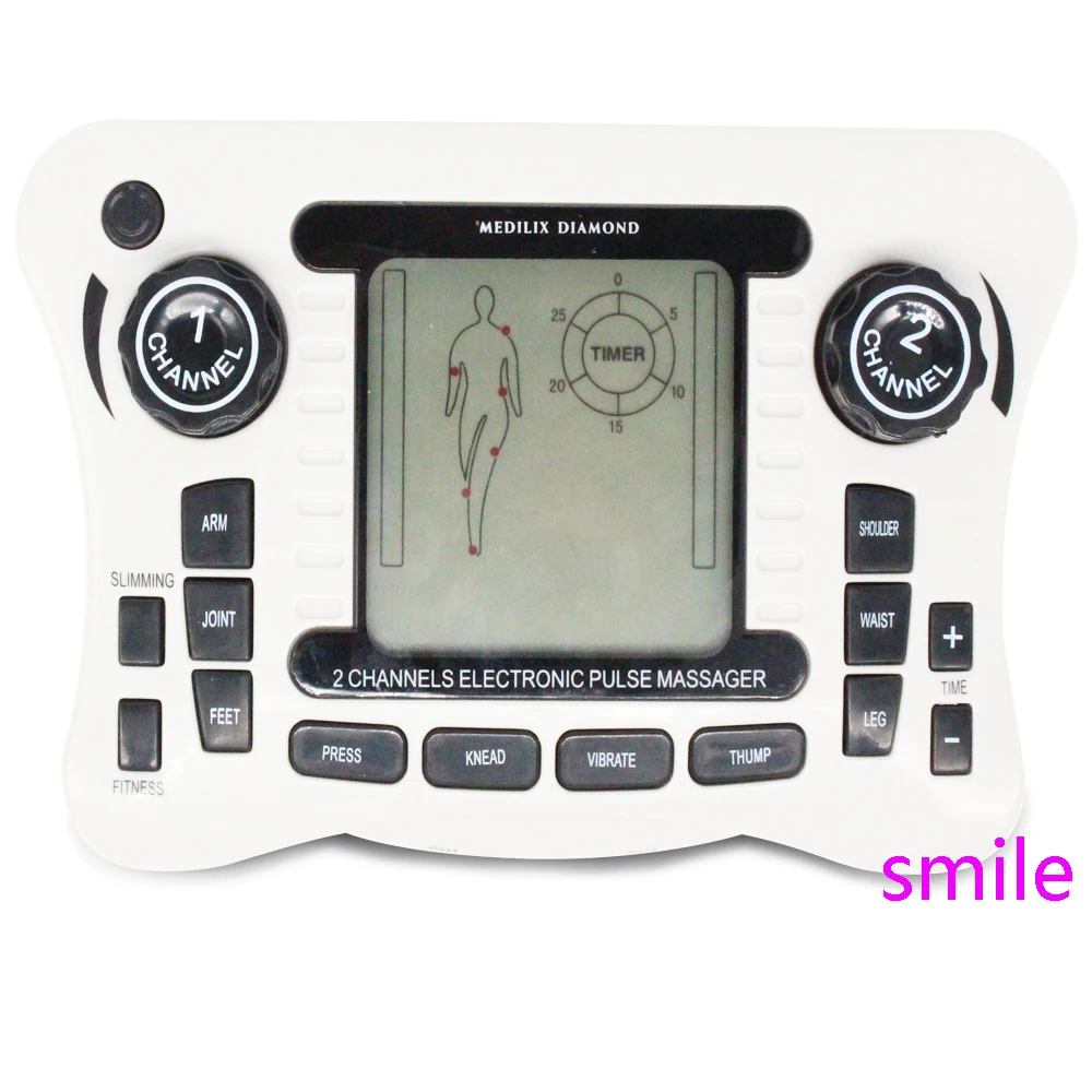 TENS UNIT/Dual channel output TENS EMS pain relief/Electrical nerve muscle stimulator/Digital therapy massager/Physiotherapy