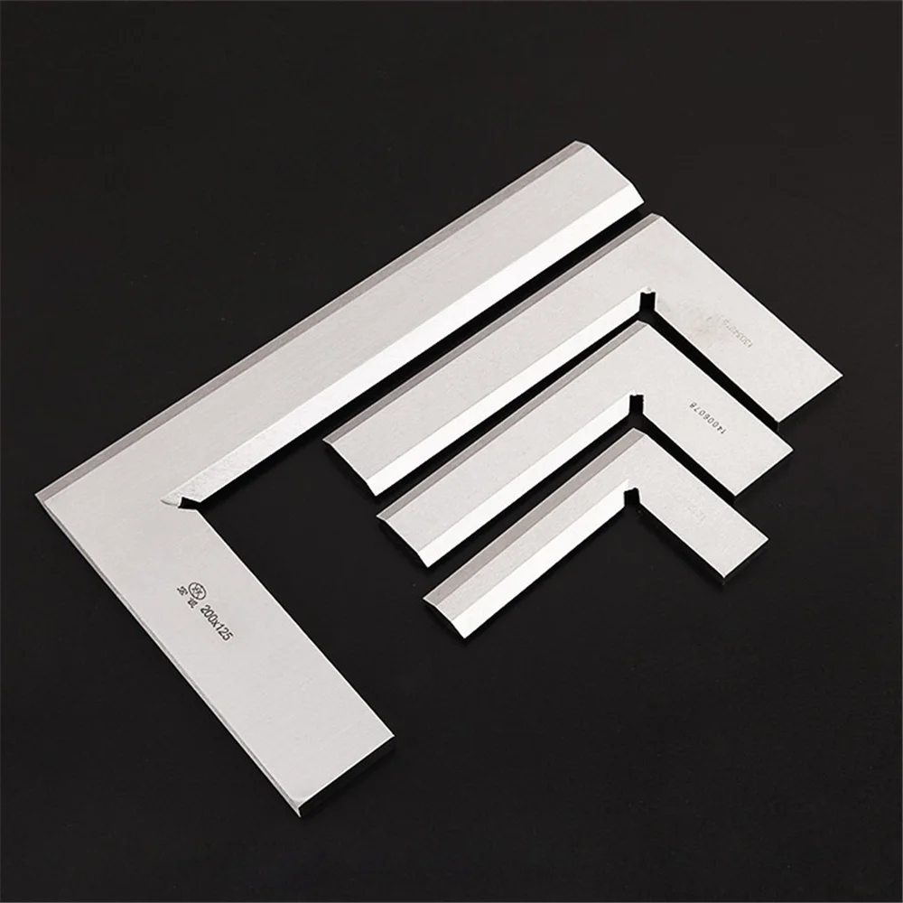 1PCS Stainless Steel Right Angle 90 Degree Bladed 90 Degree Angle Try Square Ruler Metric Square Ruler