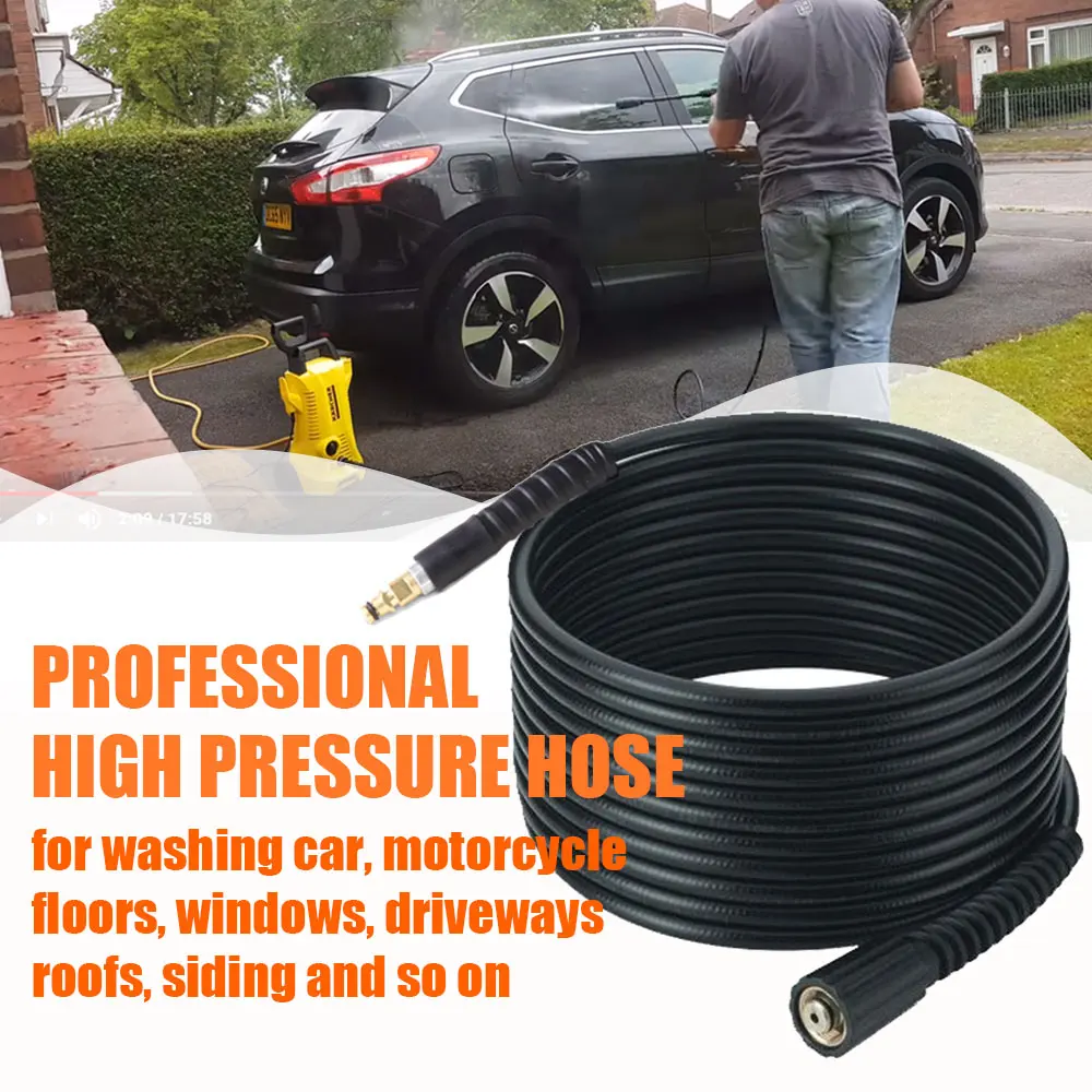 High Pressure 10 Meters Washer Water Cleaning Hose for Karcher K2 K3 K4 K5 K6 K7 High Pressure Cleaner