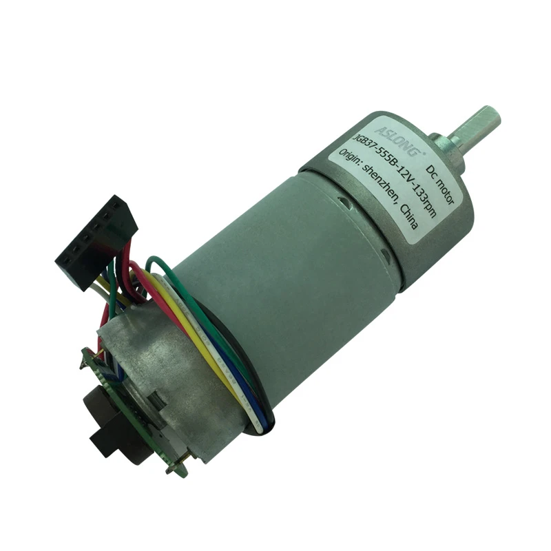 

JGB37-555B энкодер DC мотор-редуктор Мотор скорость измерительный дисковый двигатель 6V 12V 24V 5 RPM-640 RPM