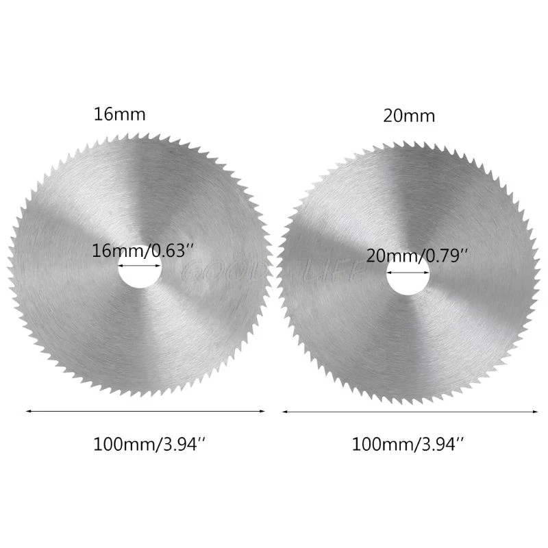 Dia 4 Inch 100mm Disc Bore Diameter 16/20mm Wheel Cutting Disc For Woodworking Rotary Cutting Tool